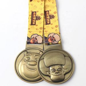 Medalla deportiva de aleación de zinc dorado al por mayor con la mejor calidad, trofeo de fiesta, medalla de metal 3D personalizada en blanco - Product Image 6