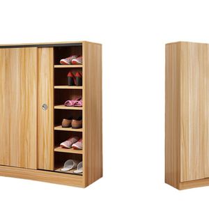 Armadietto Scarpiera <span class=keywords><strong>con</strong></span> <span class=keywords><strong>Ante</strong></span> Scorrevoli in Legno di Grande Capacità, Contenitore Organizzabile, Disponibile in Stock - Product Image 2