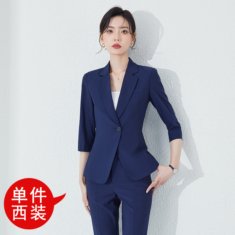 blue suit