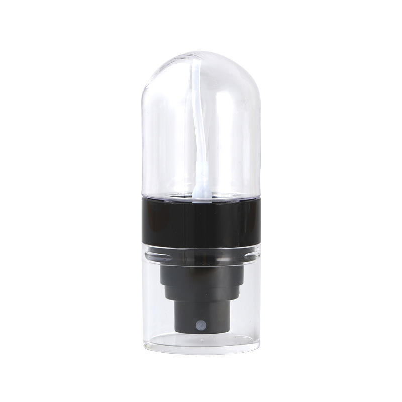 ขวดใส + ฝาปิดสีดำ