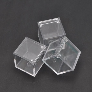 4.5x4.5x4.5cm Clear Plastic Square Cube <strong>Small</strong> Plastic <strong>Storage</strong> <strong>Box</strong> <strong>with</strong> <strong>Lid</strong> Square Clear Containers <strong>Box</strong> for Candy - Product Image 6