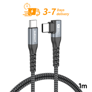 Factory Wholesale SUNGUY USB <b>C</b> 1m 60W 3AFast <b>Charging</b> Cable Nylon Eco-Friendly Custom Logo USB-<b>C</b> Multi-Purpose Cable - Product Image 1