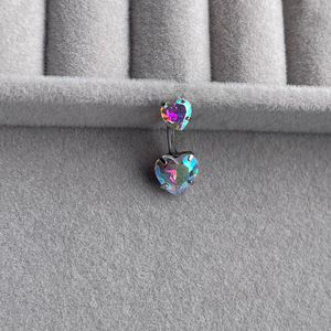 <span class=keywords><strong>Piercing</strong></span> all'<span class=keywords><strong>Ombelico</strong></span> in Acciaio Inox Placcato <span class=keywords><strong>Argento</strong></span>, Anello a Cuore per <span class=keywords><strong>Ombelico</strong></span>, Gioiello per il Corpo da Donna, Regalo per Matrimoni e Feste - Product Image 5