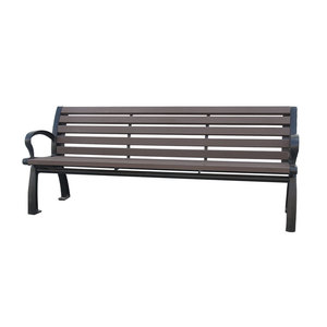 <span class=keywords><strong>Banc</strong></span> d'extérieur en bois <span class=keywords><strong>composite</strong></span> anti-corrosion avec lattes en plastique pour parcs, jardins publics et rues - Product Image 5