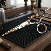 Swivel Paper coated barber scissor