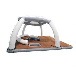 Nền tảng bơm hơi nước hồ thoải mái nổi đảo Inflatable Dock nền tảng Aqua Inflatable kín khí nổi bên boong - Product Image 4