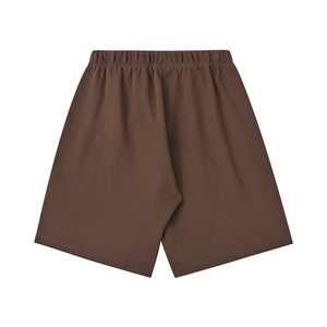 High Street Casual Breathable Woolen Double Line Reflective Letter Embroidered 100% Cotton <b>Men's</b> Spring Summer Hot <b>Shorts</b> - Product Image 5