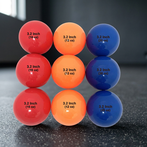 Ensemble de 9 balles de baseball lestées en PVC de haute qualité (16/18/20 oz) avec couleur et logo personnalisés pour l'entraînement et la pratique sportive - Product Image 3