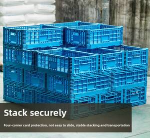 Klappbarer Kunststoffkorb für Frisches Gemüse und Obst, Präsentations- und Lieferbox, Supermarkt-Aufbewahrung, Stapelbare Kühlketten-Umschlagbox - Product Image 2