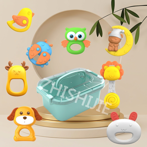 Meilleurs hochets et jouets à mâcher en plastique pour bébés, jouets gonflables - Product Image 1