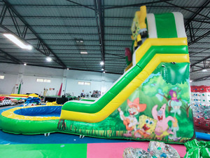 Parc aquatique commercial personnalisable, <span class=keywords><strong>trampoline</strong></span> gonflable pour enfants en plein air, piscine, toboggan aquatique, château pour jeux d'été - Product Image 5