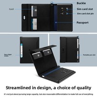 Porte-passeport en cuir PU, étui pour cartes et documents, blocage RFID, portefeuille multifonctionnel pour passeport, porte-billets de voyage internationaux