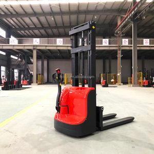 Alta Qualidade Totalmente Alimentado Drive Empilhador De Paletes Elétrico 1 Ton 1.5 Ton 1.6-6 Meter Walkie Levantamento para Armazéns - Product Image 1