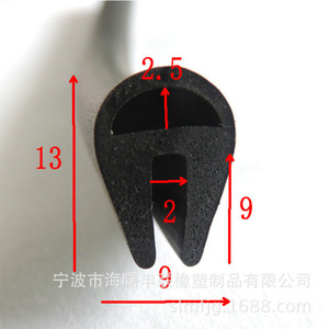 แถบยาง EPDM รูปตัวยู ขนาด 100 มม. ทนความร้อนสูง ป้องกันการสึกหรอ สำหรับขอบตู้แร็คเซิร์ฟเวอร์ - Product Image 5