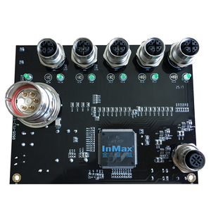 InMax produttore M12 interruttore e M12 cavo di rete 8 Pin Full <span class=keywords><strong>Gigabit</strong></span> 5 porti ferroviario interruttore Ethernet - Product Image 1