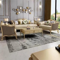 Canapé d'angle en cuir véritable de luxe léger américain, design moderne européen, bois massif, pour villa, appartement, hôtel, avec fonction rafraîchissante