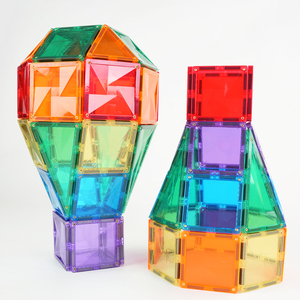 MNTL Kids' Magnetic Toys Diy Assembly 108pcs Magnetic Building <strong>Blocks</strong> Educational Learning Montessori Toys for Kids With ASTM - Product Image 4