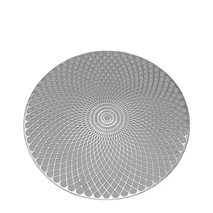 Sets de table en PVC écologiques personnalisés, design tissé, sets de table creux estampés, taille moyenne 38 cm, forme irrégulière, style contemporain - Product Image 1