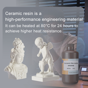 Resina Antinsky 290 Resistente al Calor para Impresora 3D DLP LCD con Resina Fotopolímera de 405nm y 1kg, Textura Cerámica Real, Producto Plástico - Product Image 3