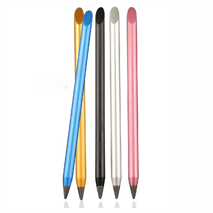 新しいデザインの高級インクレスメタルペンオリジナルユースステーショナリーインクなし永遠の鉛筆ビジネスギフト用プロモーションペン