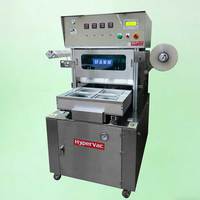 HYPERVAC Semi-automatische gasafsluitende verpakkingsmachine MAP Tray Sealer voor voedsel in gemodificeerde atmosfeer, zoals vers vlees, groenten en fruit