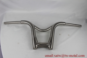 <span class=keywords><strong>Guidon</strong></span> de vélo BMX en titane de nouvelle conception, durable, léger, personnalisé, forme plate/abaissement - Product Image 2