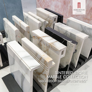 Lastra in Pietra Sinterizzata Calacatta Bolgheri 1600x3200mm, 12mm, Effetto <span class=keywords><strong>Marmo</strong></span> Bianco <span class=keywords><strong>e</strong></span> <span class=keywords><strong>Oro</strong></span>, Lucida, in Gres Porcellanato di Grandi Dimensioni - Product Image 4