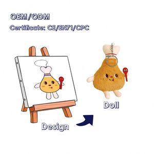 Suministro Directo de Fábrica, Llavero de Peluche Personalizado con Forma de Papas Fritas, MOQ Bajo, Soporte para Logotipo Personalizado, Llavero de Peluche Personalizado - Product Image 6