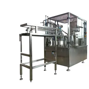 Factory supply stand up pouch with spout filling packing machine for liquid