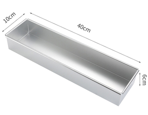 Stampo rettangolare a forma di tiramisù torta di formaggio Mousse torta teglia con divisori superficie anodizzata stampo per torta in alluminio - Product Image 6