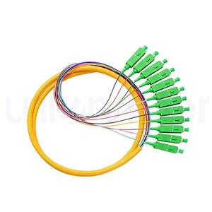 Conector de Fibra Óptica OEM de 12 Colores, LC SC ST FC PC UPC <span class=keywords><strong>APC</strong></span> 0.9mm G652D G657A1 SM MM 12 Núcleos para Equipos de Red FTTH - Product Image 4