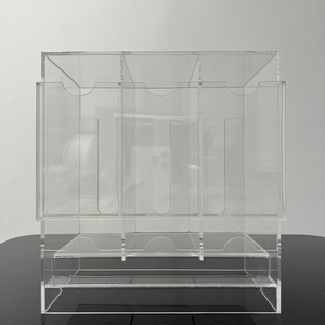 Estuche Dispensador de <span class=keywords><strong>Cartas</strong></span> de 3 Ranuras <span class=keywords><strong>para</strong></span> <span class=keywords><strong>Cartas</strong></span> TCG de Pokémon Premium Yugioh, <span class=keywords><strong>Caja</strong></span> Expositora Acrílica <span class=keywords><strong>para</strong></span> Sobres - Product Image 2