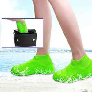 Couvre-chaussures en Silicone réutilisable, 3 pièces, couverture de pluie, imperméable, C couverture de bottes - Product Image 3