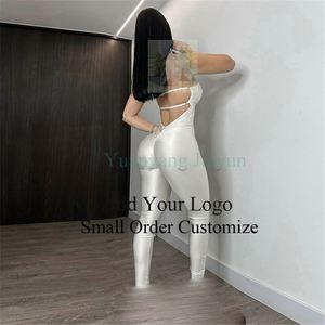 Mono deportivo para mujer con espalda cruzada, sin mangas, para gimnasio, atlético, de una pieza, sexy - Product Image 3