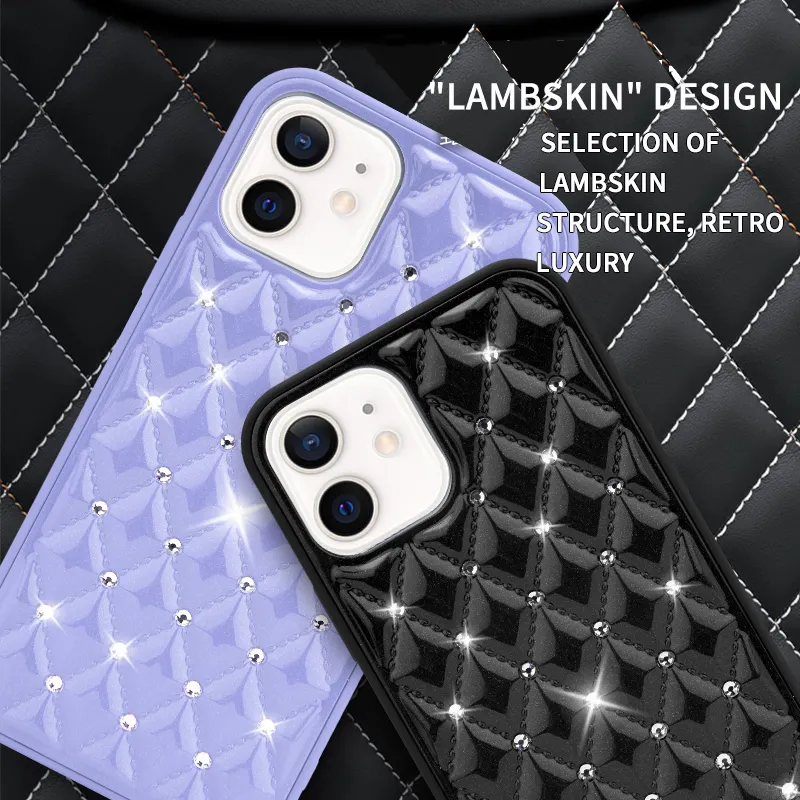 Luxury Design Fashion Glitter Diamond Phone Case For Iphone 8 Plus 11 12 Pro Max Luxury Mobile Phone Case