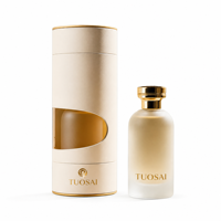 Botol Parfum Silinder Transparan Frosted Mewah 100ml Harga Grosir, Cetak Sablon Sutra, Bulu Mata Palsu Custom