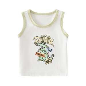 Débardeur Enfant en Lyocell Imprimé Dessin Animé – Protection Ventre pour Bébé Garçon et Fille – Style Fin pour l'Été - Product Image 5