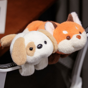 かわいいぬいぐるみポップサークルハンドバンド、ぬいぐるみ猫、キツネ、犬、コアラのぬいぐるみスラップサークルアニマルブレスレット - Product Image 4