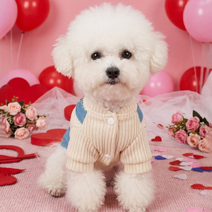 Pet <b>clothes</b> for autumn and winter, small dogs and puppies, happy dogs and <b>cats</b>, warm and comfortable clothing, leopard print - Product Image 3