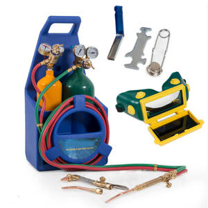 Kit de soudage et de découpe de style américain, combinaison de bouteilles de gaz oxygène, acétylène, propane pour la réparation de la réfrigération, torches de soudage - Product Image 2