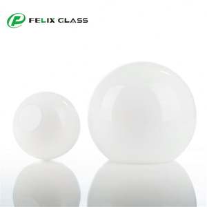 Abat-jour en verre opale blanc mat brillant au design moderne avec filetage ou filetage G9/E14/E27 pour luminaire suspendu - Product Image 2