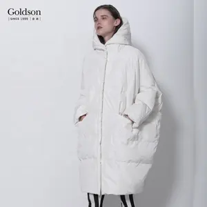 한국 스타일 의류 중국 제조 업체 방수 직물 겨울 캐주얼 드레스 다운 코트 착용 숙녀