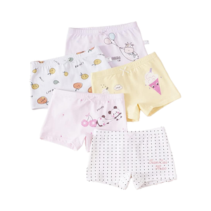 Sous-vêtements en coton et élasthanne pour filles, imprimés, respirants, doux, shorts de garçon, caleçons pour enfants, culottes, service ODM/OEM, 3-12 ans - Product Image 1