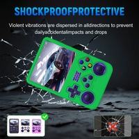 Étui en silicone Topleo R36s avec protecteurs d'écran rouges, étui de protection transparent pour accessoires de console de jeu