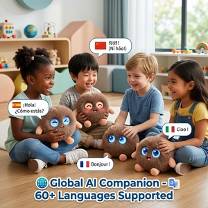 Peluche de Bola Marrón Esponjosa con IA ChatGPT, Voz Inteligente, Carga Rápida USB-C, +60 Idiomas, Sprite de Bolsillo Interactivo Cuteyeah BD01 - Product Image 5