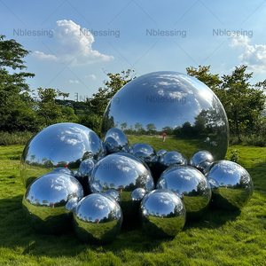 Esfera Flotante Inflable, Bola de Espejo Brillante, Decoración para Bodas, Fiestas, Navidad, Globo Iridiscente, Esfera de Espejo - Product Image 5
