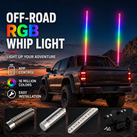 Lampe LED d'ambiance pour mât de drapeau, véhicule tout-terrain, moto, lampe de toit, antenne lumineuse, lanterne