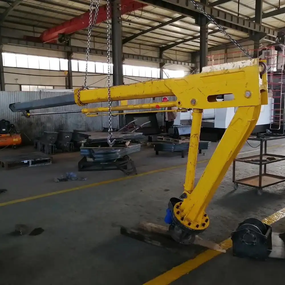 Free shipping!! Lift Knuckle Boom Marine Boat crane for forklift hydraulic boom crane