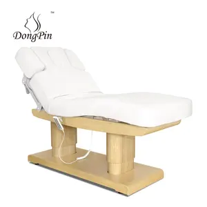 Làm nóng gỗ mặt giường spa GiườNg Massage Beauty Salon massage bảng y tế Giường điện với ánh sáng