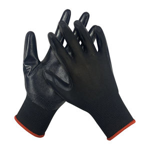 للبيع بالجملة قفازات أمان رخيصة مضادة للانزلاق مضادة للساكنة مضادة للقطع ومطلية بالنتريل ومطلية بـ 13 مقياس من النتريل الأسود - Product Image 2